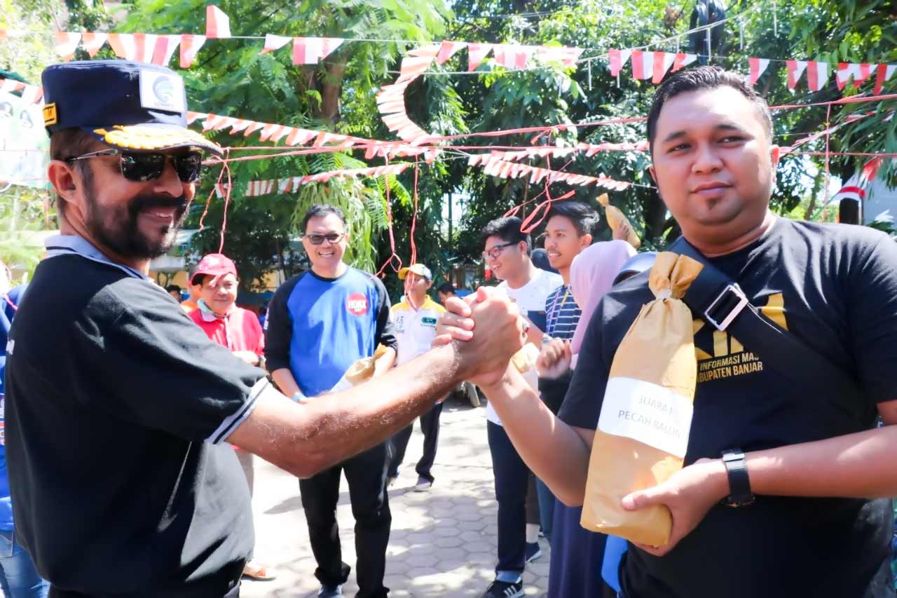 Kebersamaan dan Kekompakan DKISP Banjar dalam Lomba Hut RI dan Hari Jadi Kabupaten Banjar 2